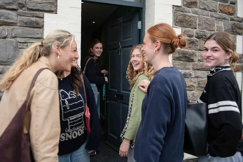 John Winter tenants outside their house, 2025